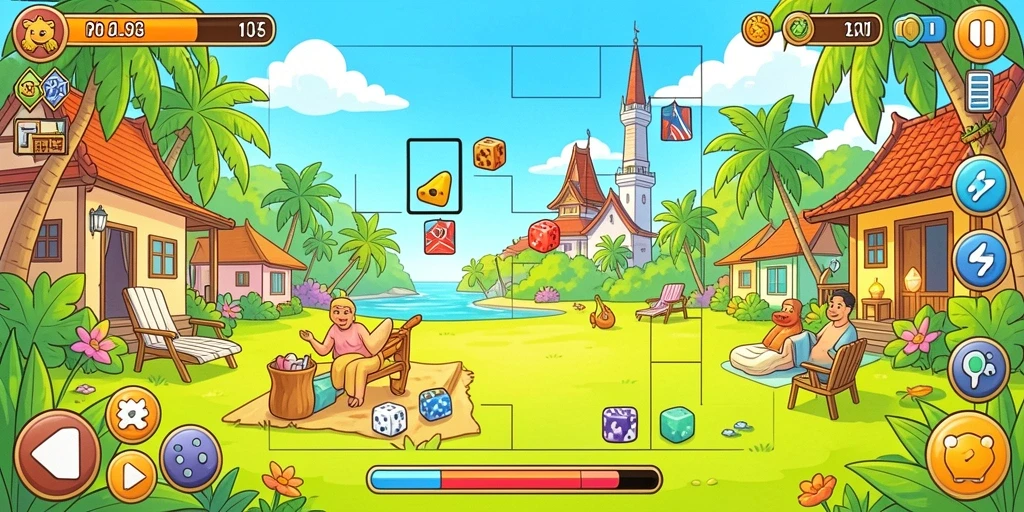 Screenshot kategori permainan yang beragam dan menarik.