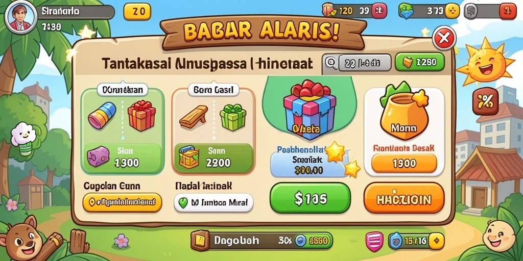 Fitur live chat untuk berinteraksi dengan sesama pemain.