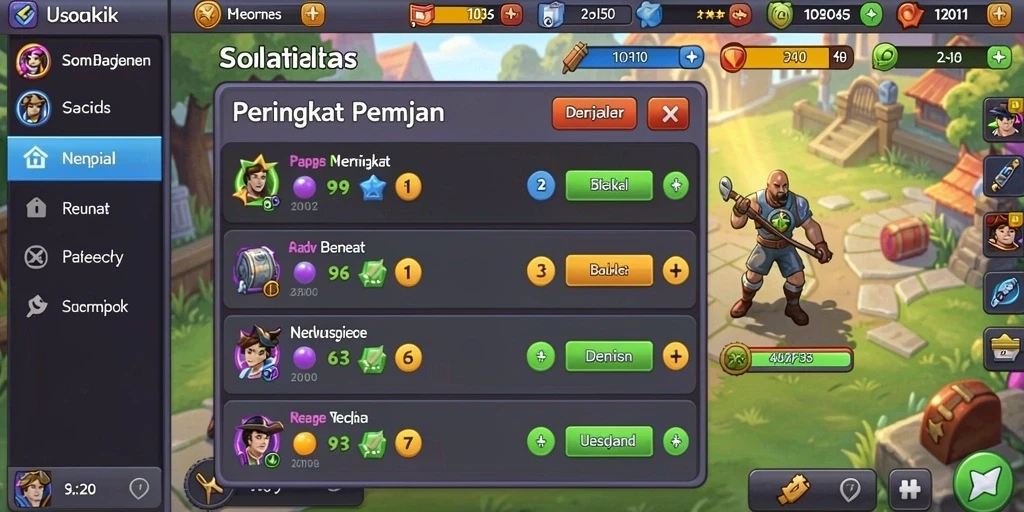 Beragam permainan yang seru dan menantang.