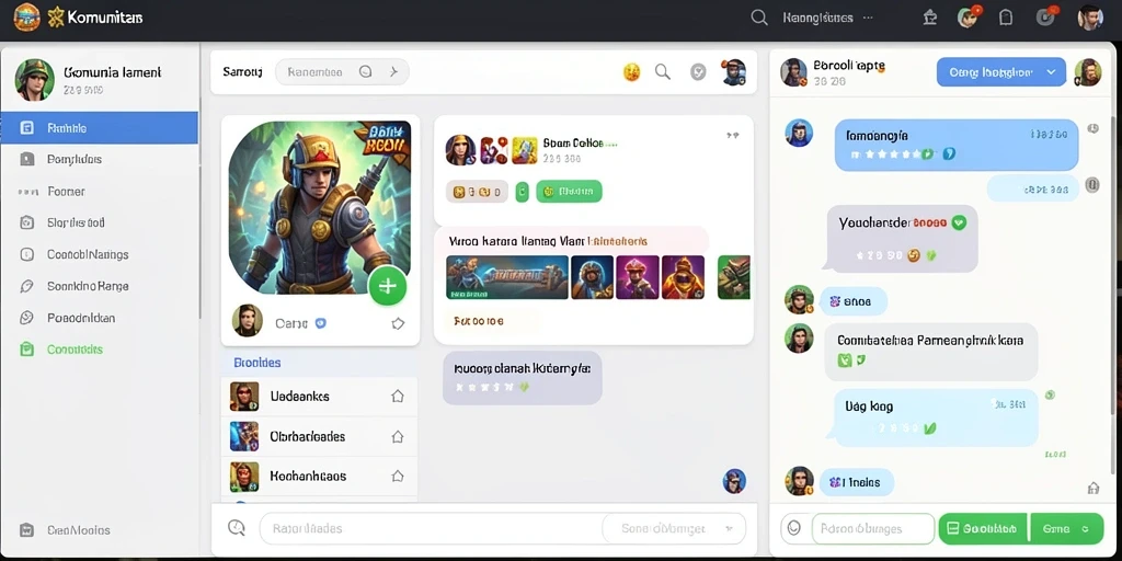 Pengguna dapat berinteraksi melalui chat dan forum diskusi.